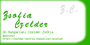 zsofia czelder business card